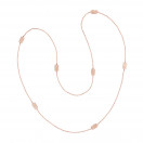 Une Galerie rue de Seine long necklace, pink gold