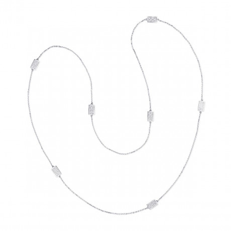 Une Galerie rue de Seine long necklace, white gold