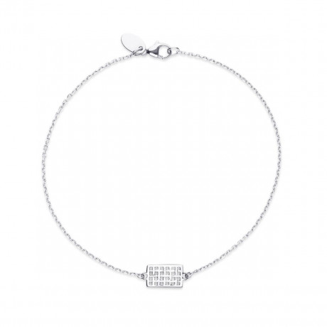 Une Galerie rue de Seine PM bracelet, white gold