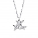 Jolie Môme GM pendant on chain in 925 silver with diamonds