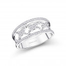Jolie Môme GM ring in 925 silver with diamonds