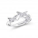 Jolie Môme PM ring in 925 silver with diamonds