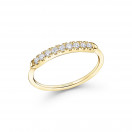Promesse d'Amour aux Tuileries wedding ring in yellow gold with diamonds