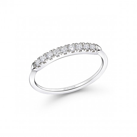 Promesse d'AMour aux Tuileries wedding ring in white gold with diamonds