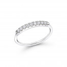 Promesse d'AMour aux Tuileries wedding ring in white gold with diamonds