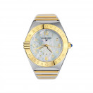 Mauboussin 1827 women's watch, two-tone stainless steel, mother-of-pearl and diamonds