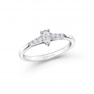 Irrésistible et Délicieuse No.2 ring in platinum with diamonds