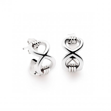 1955, Vouloir et Oser earrings in silver