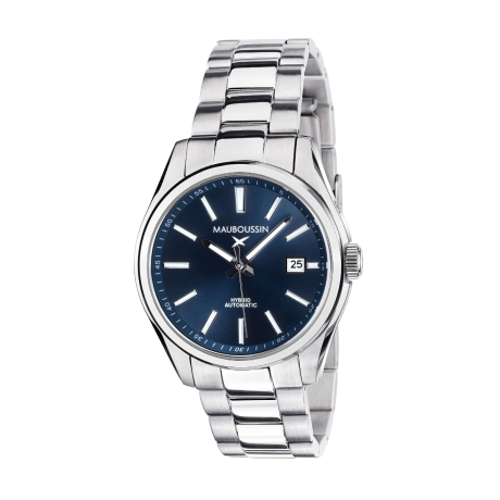 Silicon Valley men's watch, hybrid automatic, midnight blue dial, steel bracelet