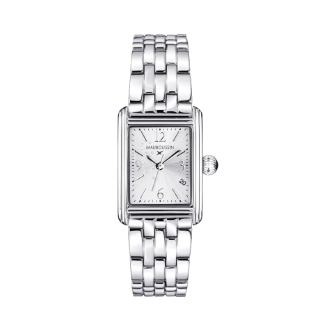 Rue Colette watch, Steel, Silver dial