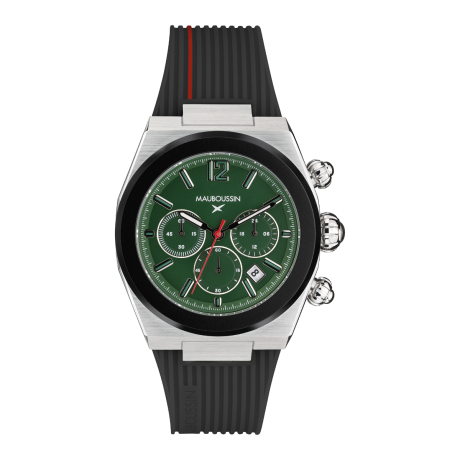 KAB men's green/black watch