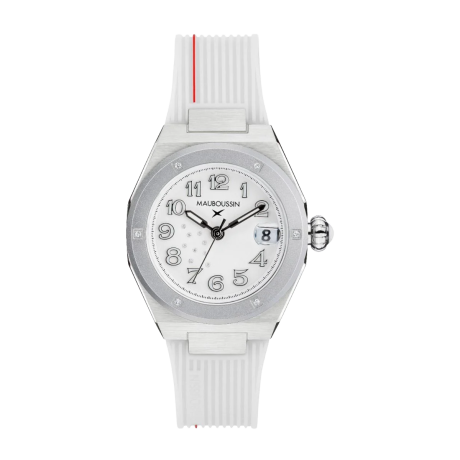 KAB women's white watch
